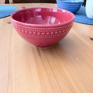 Matceramica Portugal Embossed Ceramic Serving Bowl